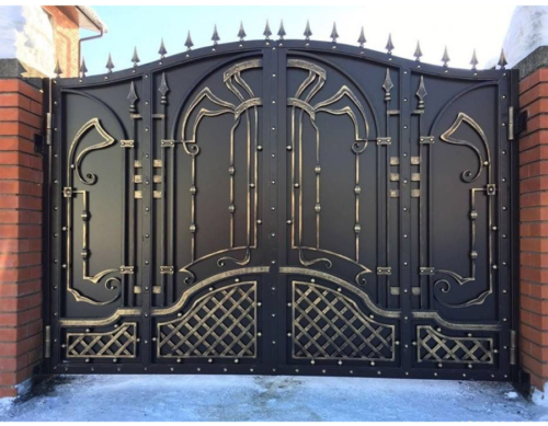 Кованые ворота КВ-1 — Arm-Kovka Истра
