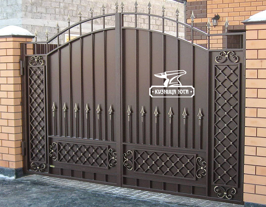 Кованые ворота КВ-100 — Arm-Kovka Истра