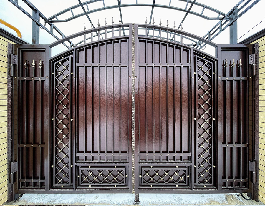 Кованые ворота КВ-1002 — Arm-Kovka Истра