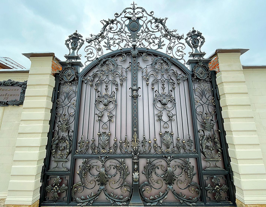 Кованые ворота КВ-1003 — Arm-Kovka Истра