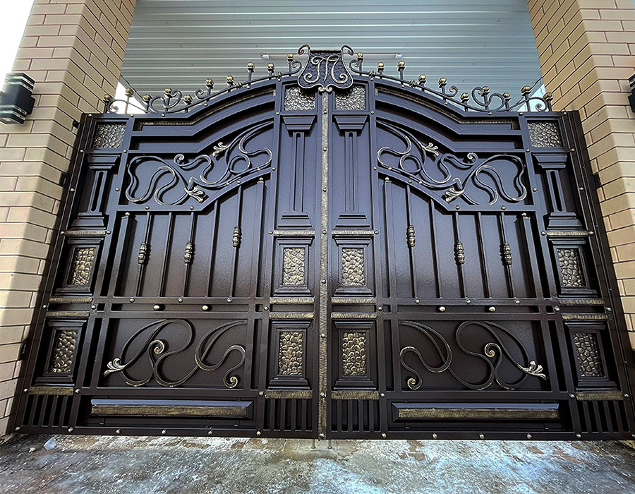 Кованые ворота КВ-1004 — Arm-Kovka Истра