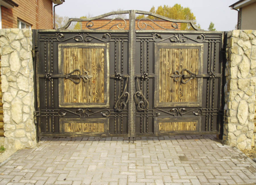 Кованые ворота КВ-8 — Arm-Kovka Истра