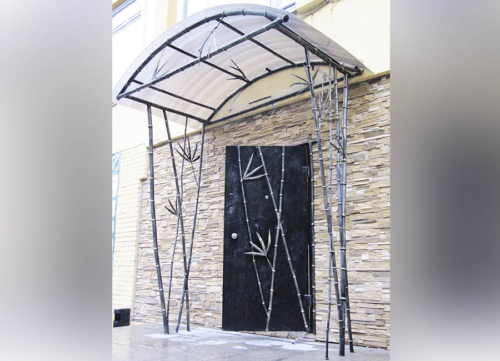 Кованый козырёк КН-10 — Arm-Kovka Истра